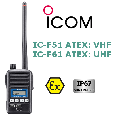 walkie ATEX ICOM IC-F51 / IC-F61