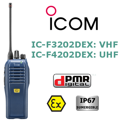 ICOM ATEX DIGITAL IC-F3202DEX / IC-F4202DEX