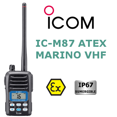 Walkie VHF Marino ICOM IC-M87ATEX