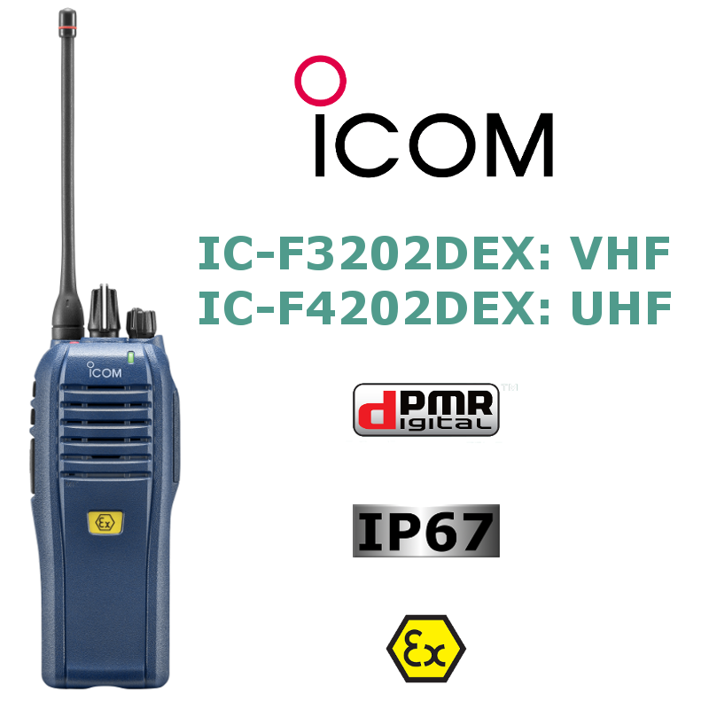 ICOM dPMR IC-F3202DEX/IC-F4202DEX