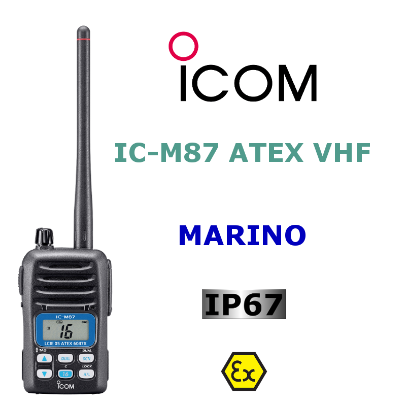 ICOM MARINO VHF IC-M87 ATEX